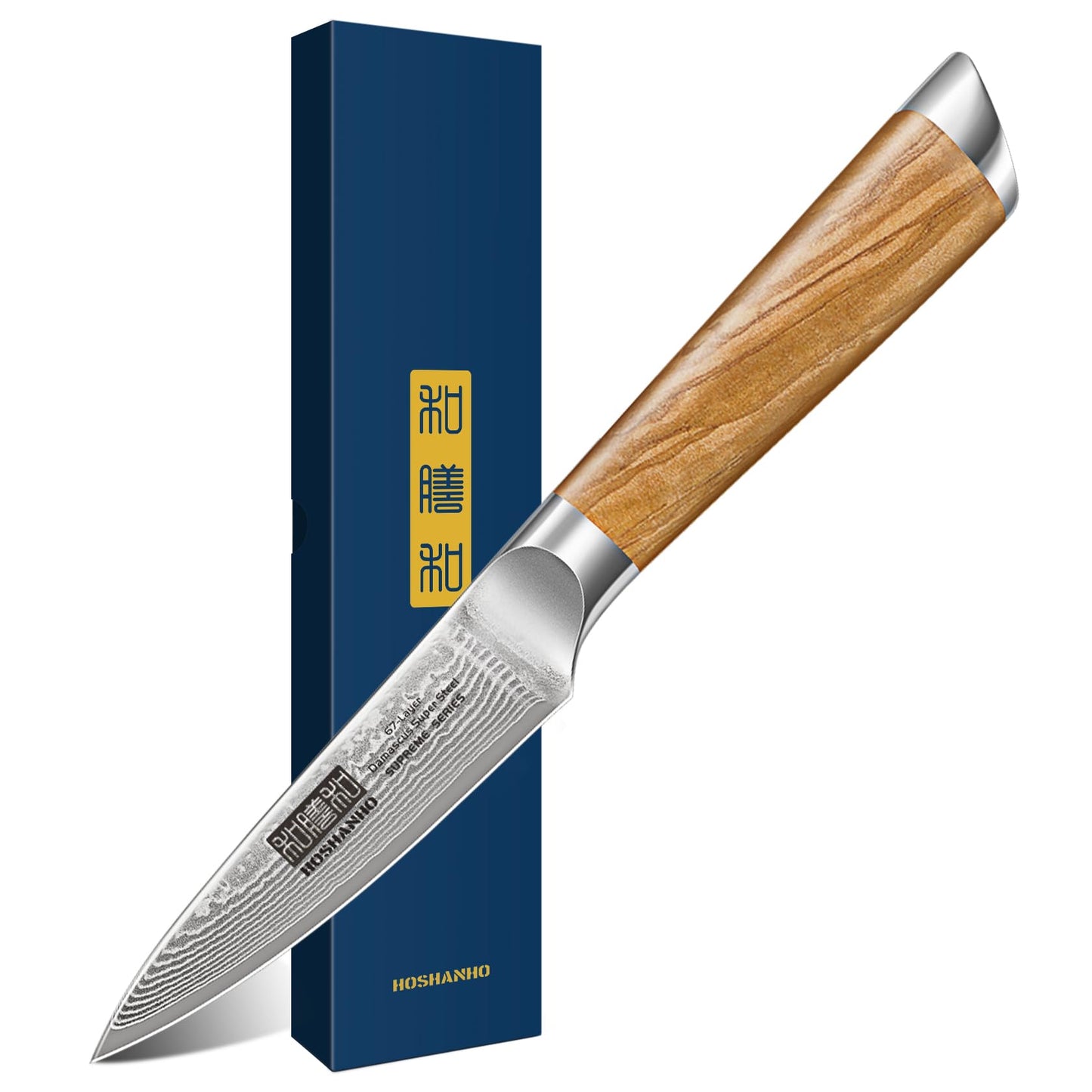 couteau cuisine japonais office hoshanho brun