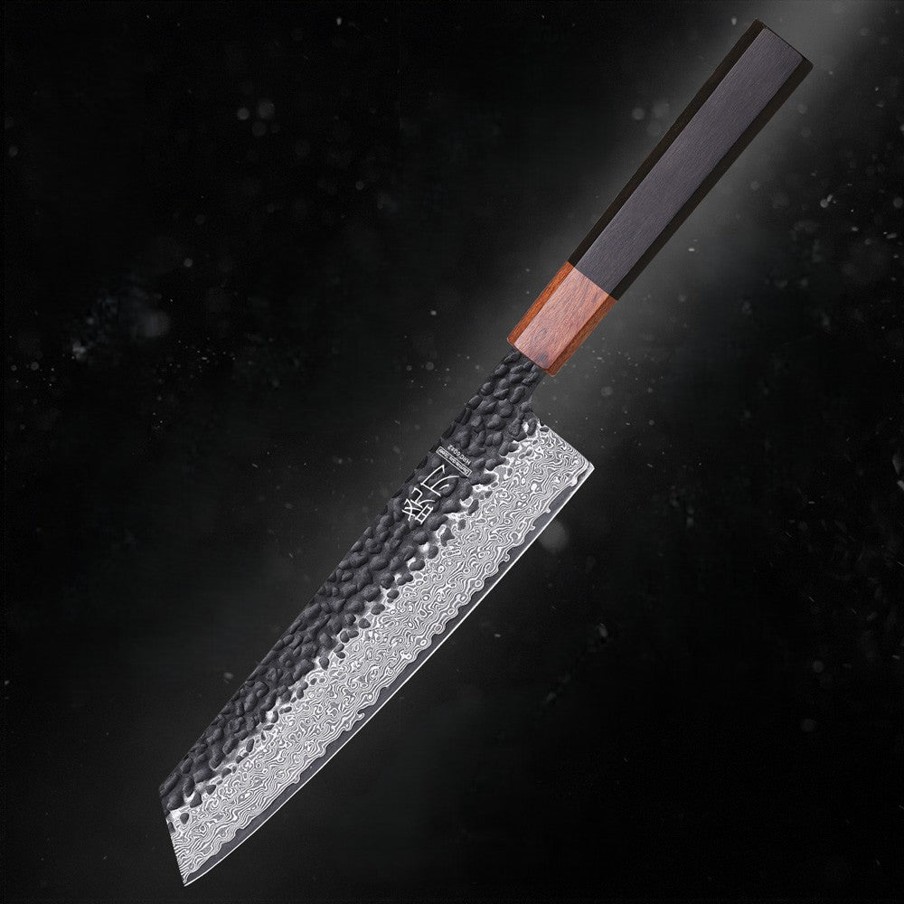 Couteau de chef japonais Kiritsuke | Acier Damassé 67