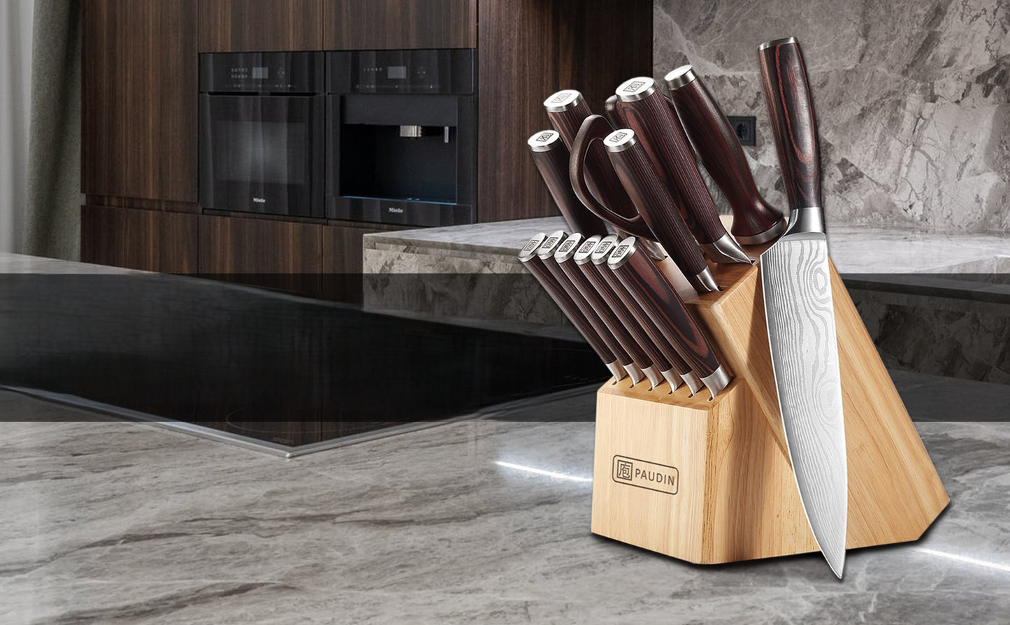 set de couteaux de cuisine Paudin 14 pièces