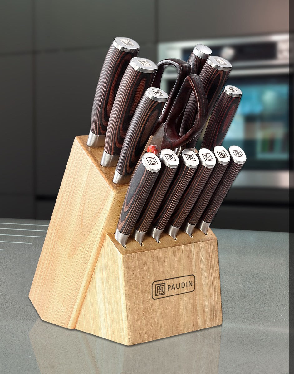 set de couteaux de cuisine Paudin 14 pièces