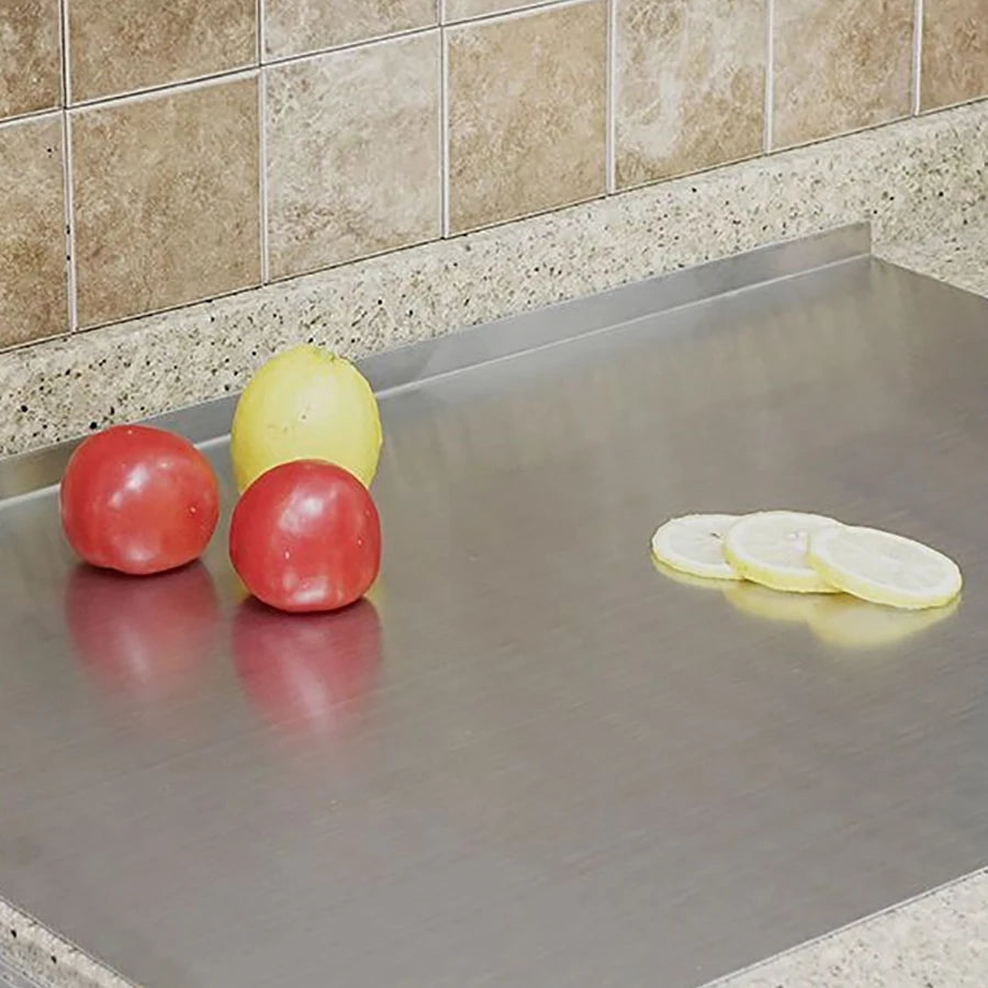 planche a découper acier inox de comptoir