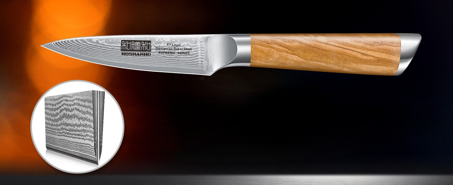 couteau cuisine japonais office hoshanho brun