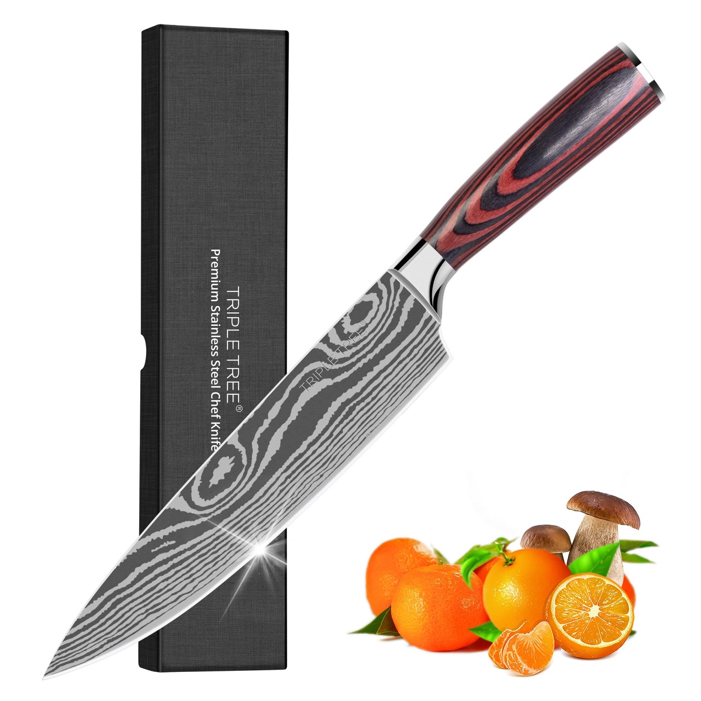 couteau de chef japonais triple tree - Duocuisine