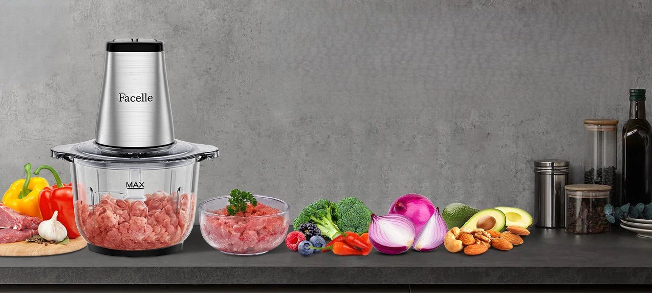 Hachoir à viande électrique Facelle avec plein aliments