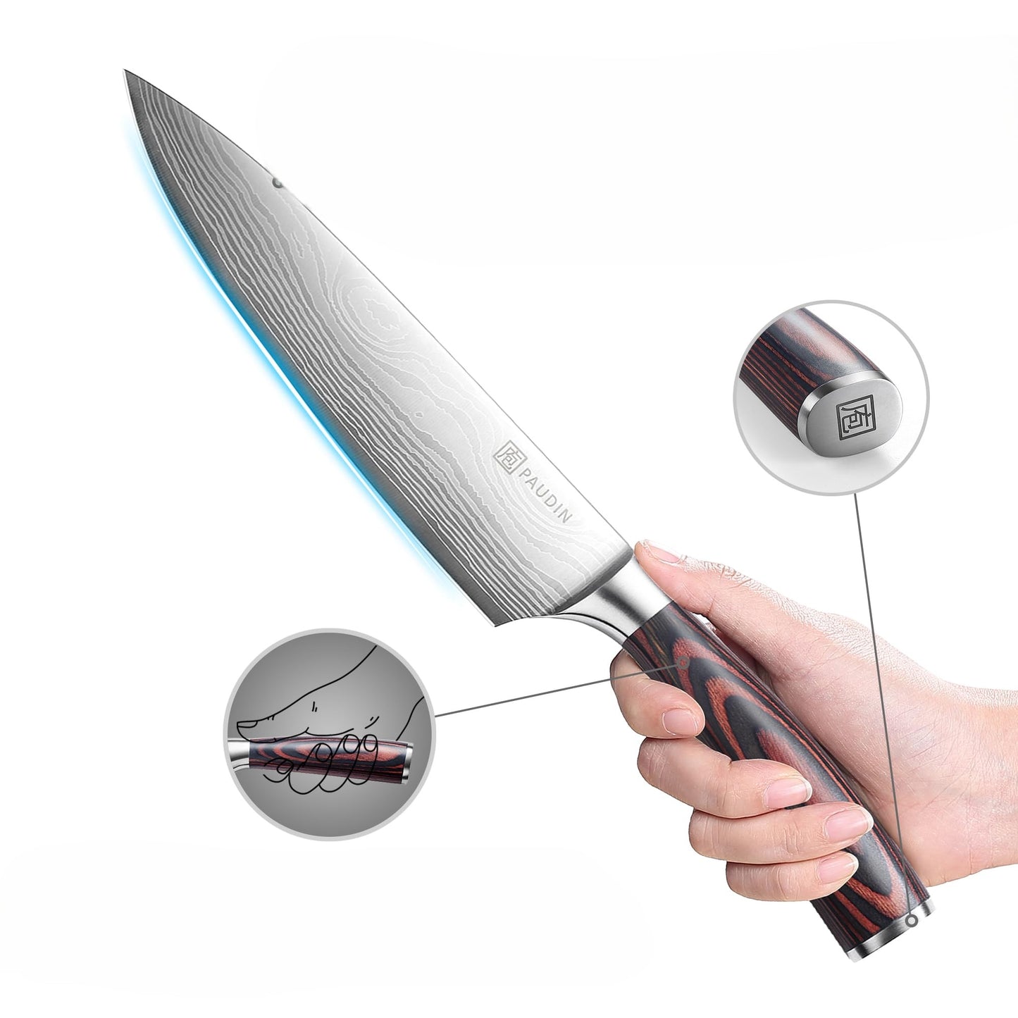 couteau de cuisine chef Paudin