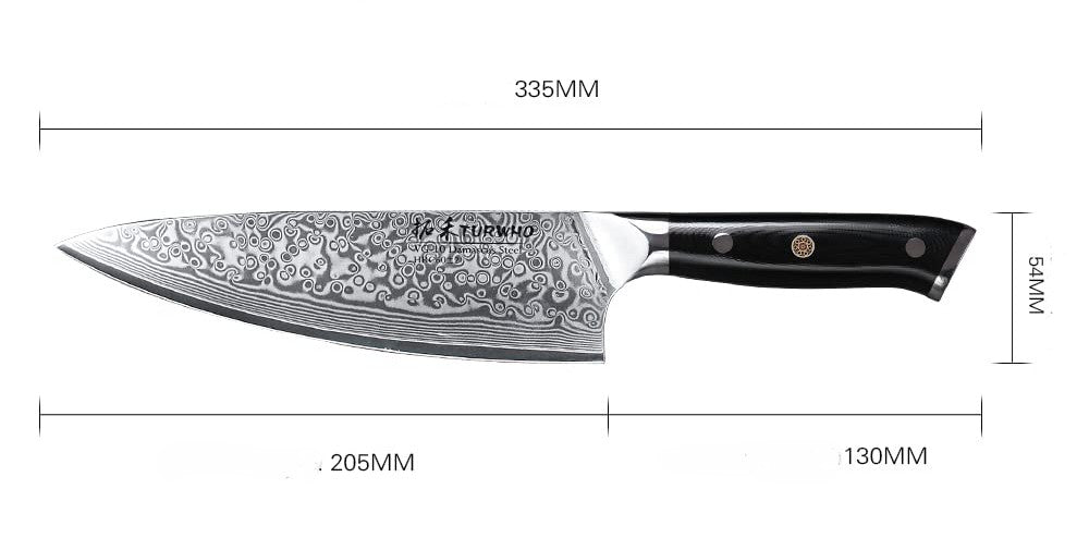couteau japonais de chef Turwho