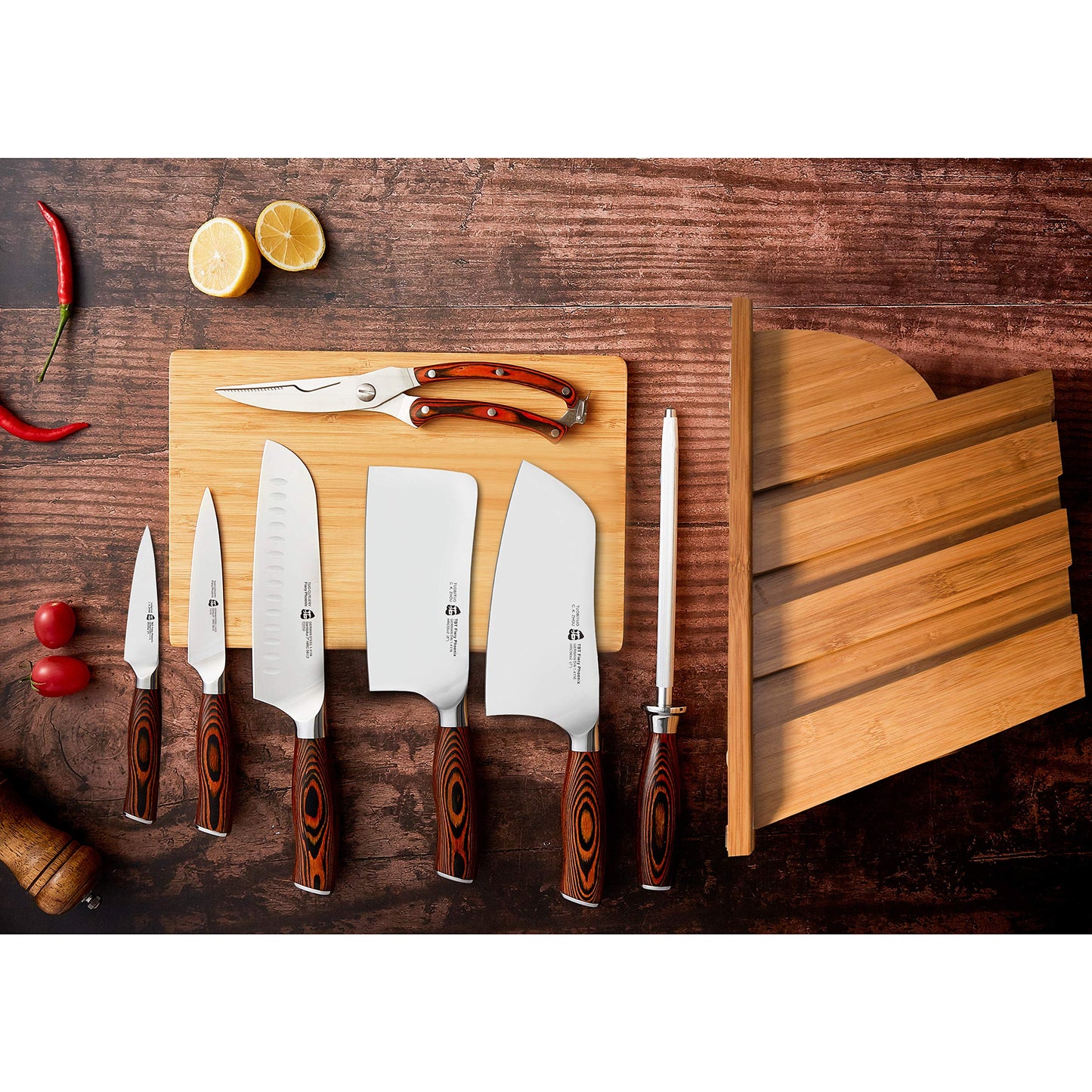 set de couteaux de cuisine Tuo 8 pieces