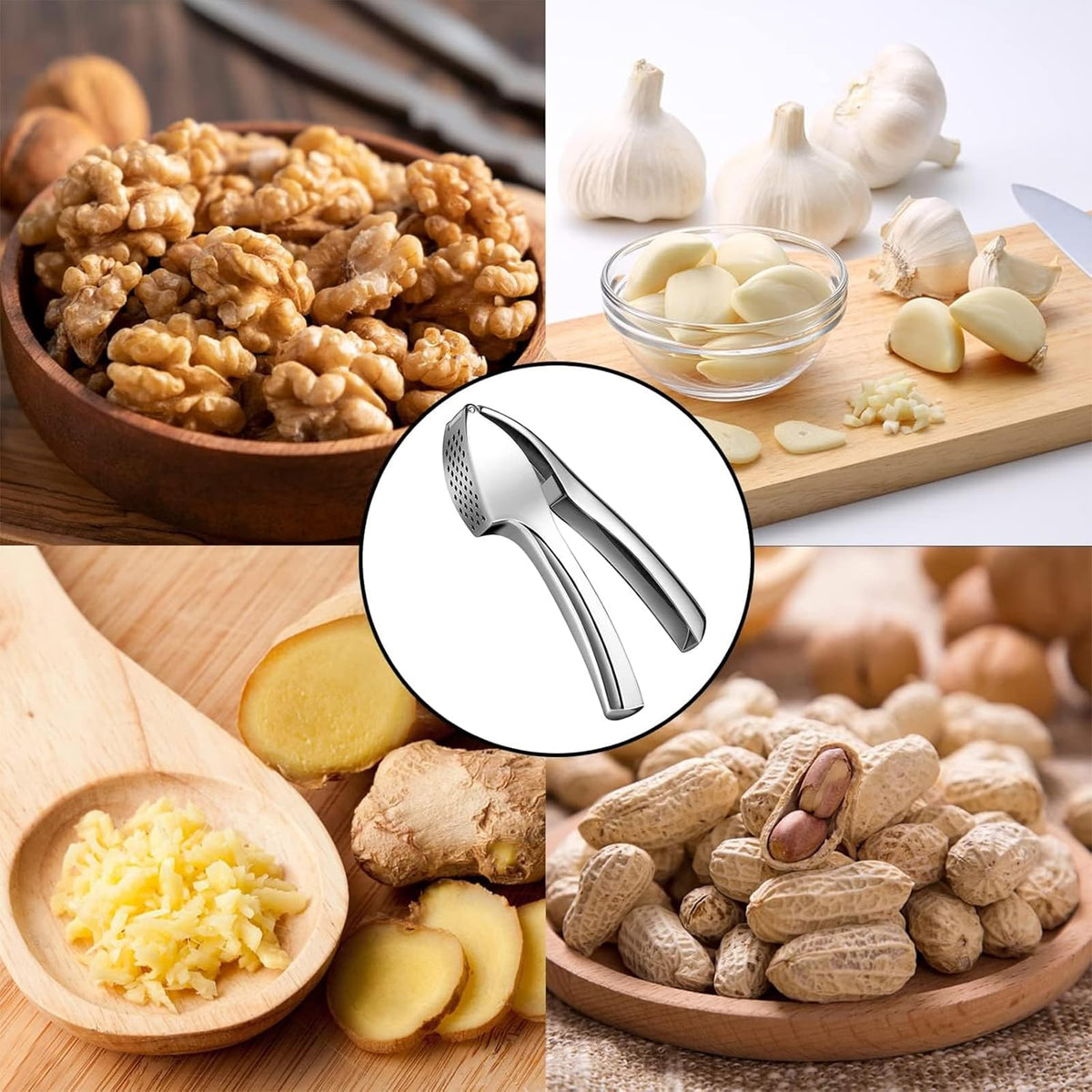 Presse-Ail Robuste | Alliage Zinc Antirouille - Duocuisine