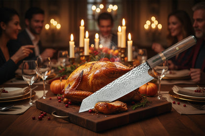 Couteau de chef 20 cm | Acier damassé VG10