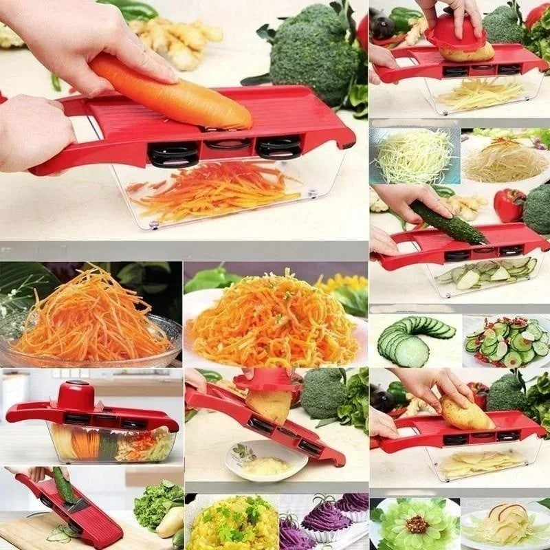 Trancheuse à légumes Multifonction | 6 lames sécurisées
