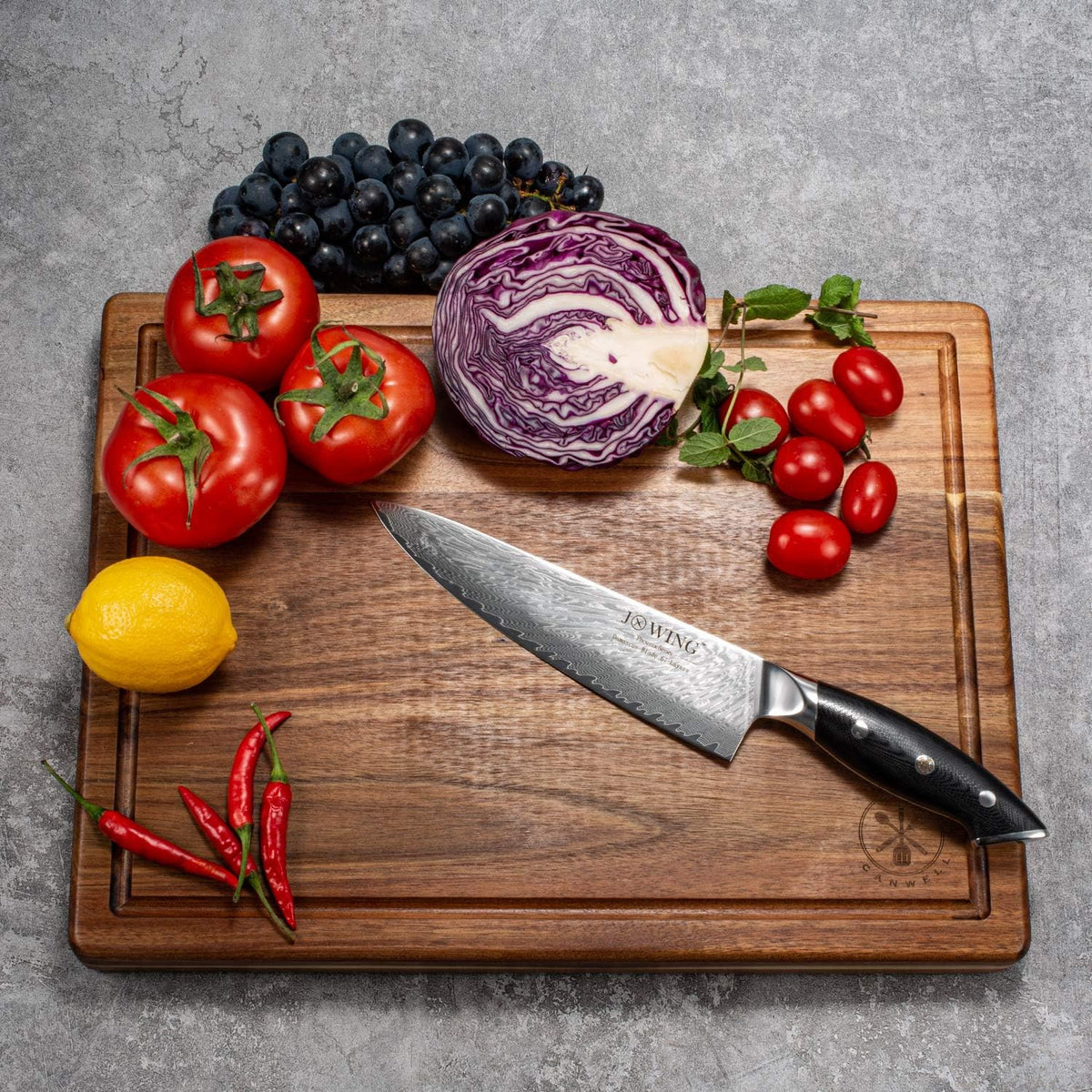 Couteau de cuisine | Damas 21cm