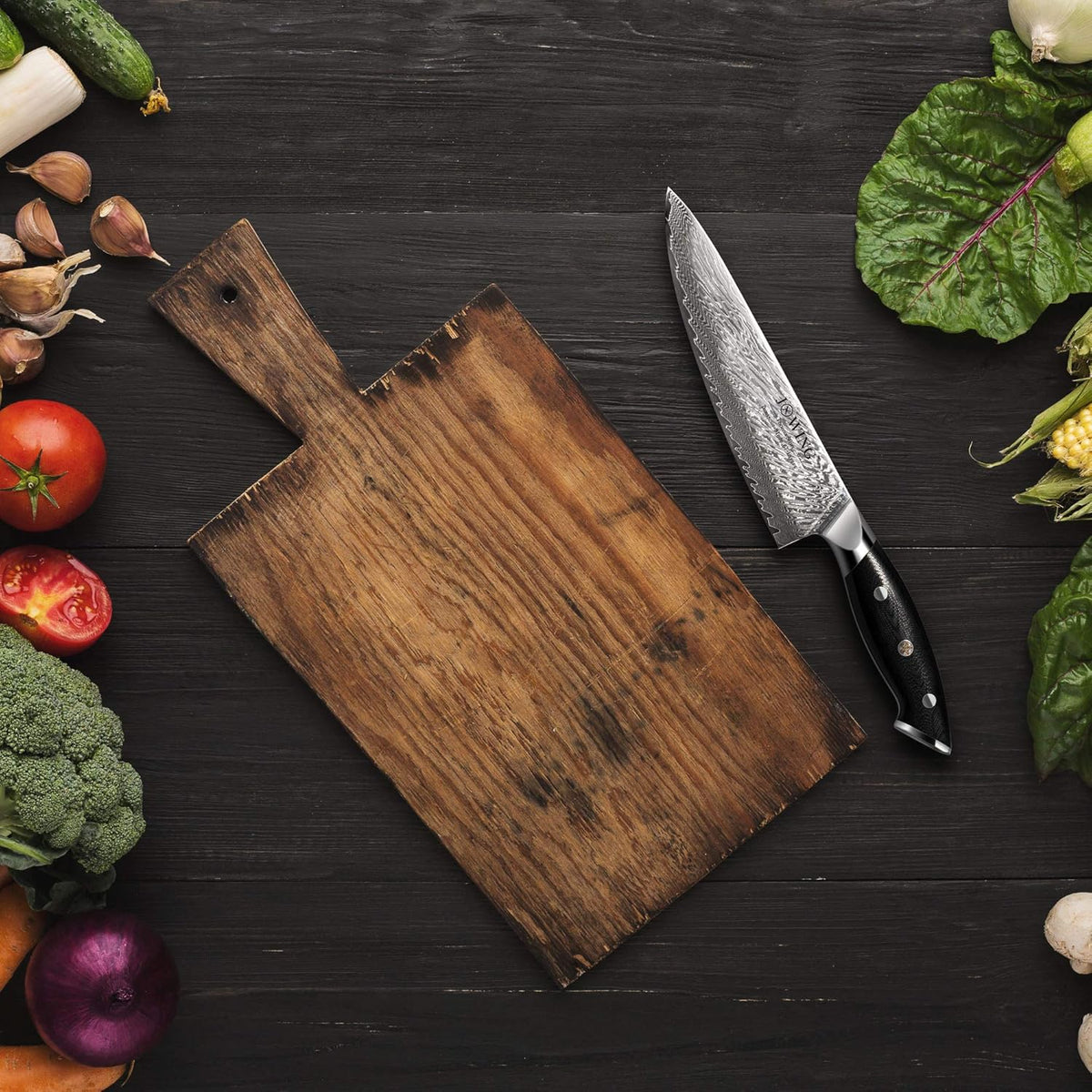 Couteau de cuisine | Damas 21cm