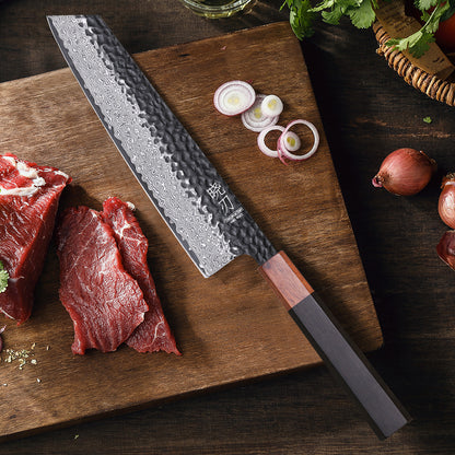 Couteau de chef japonais Kiritsuke | Acier Damassé 67