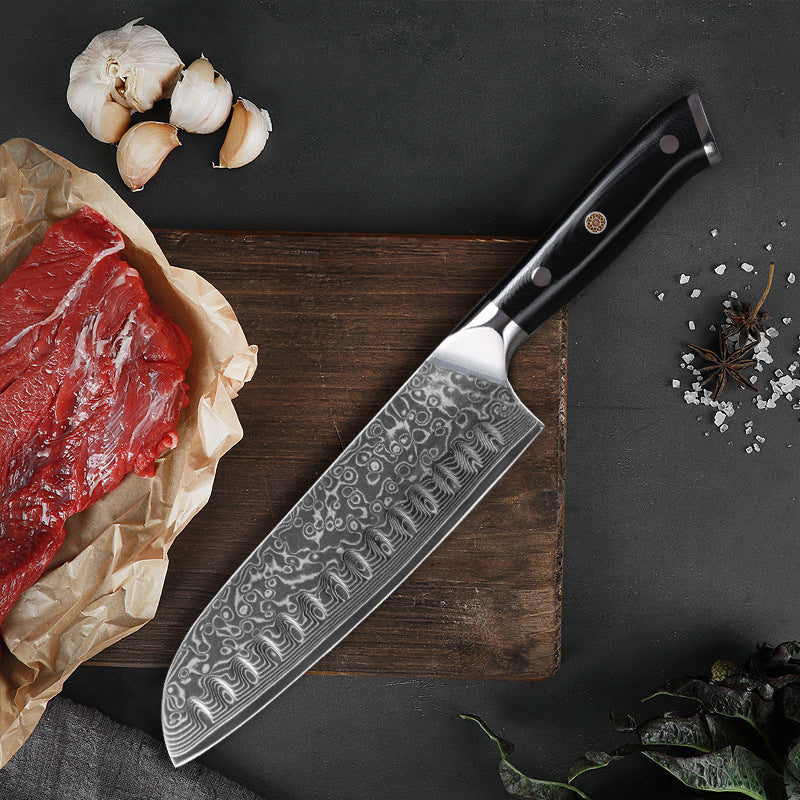 Couteau de cuisine Santoku | Damas 67 couches