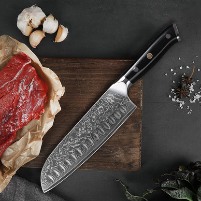 Couteau de cuisine Santoku | Damas 67 couches