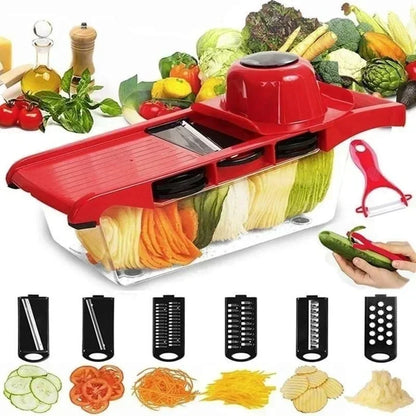 Trancheuse à légumes Multifonction | 6 lames sécurisées