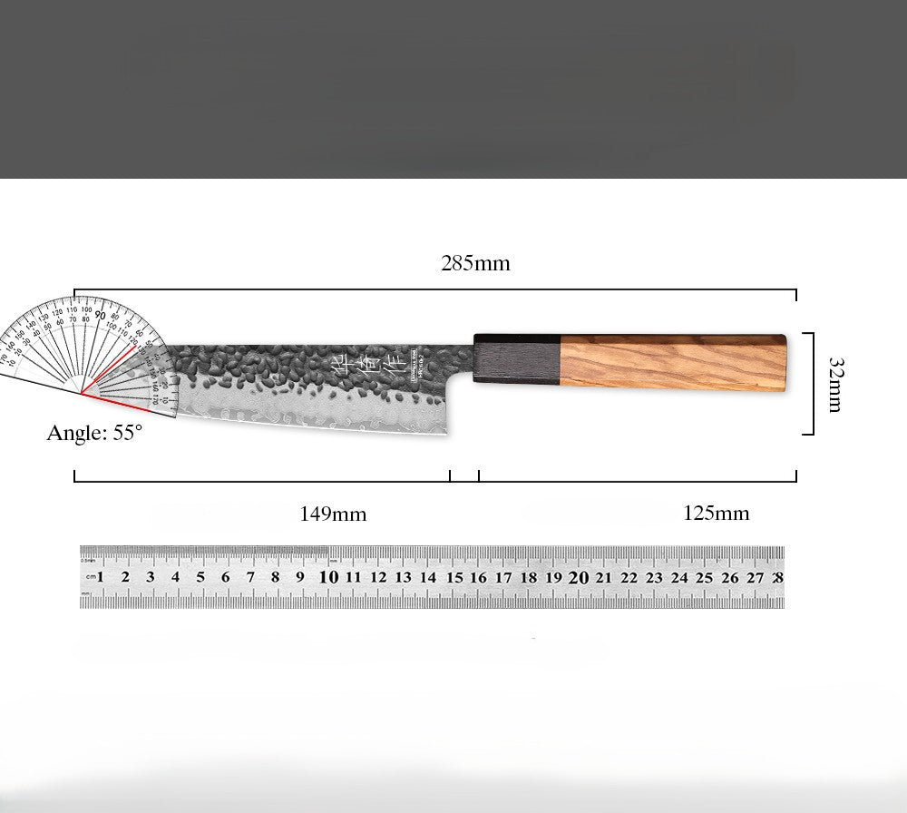 Couteau Bunka | Acier Damassé 67 Couches