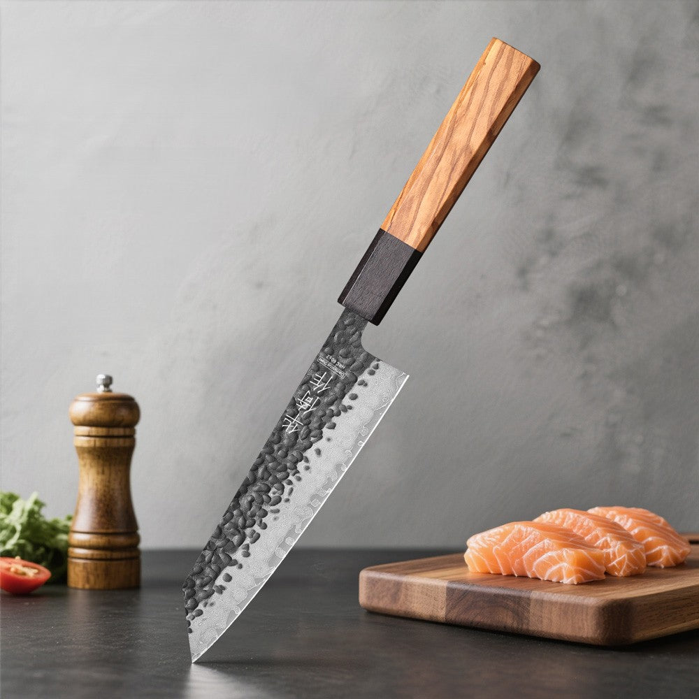 Couteau Bunka | Acier Damassé 67 Couches