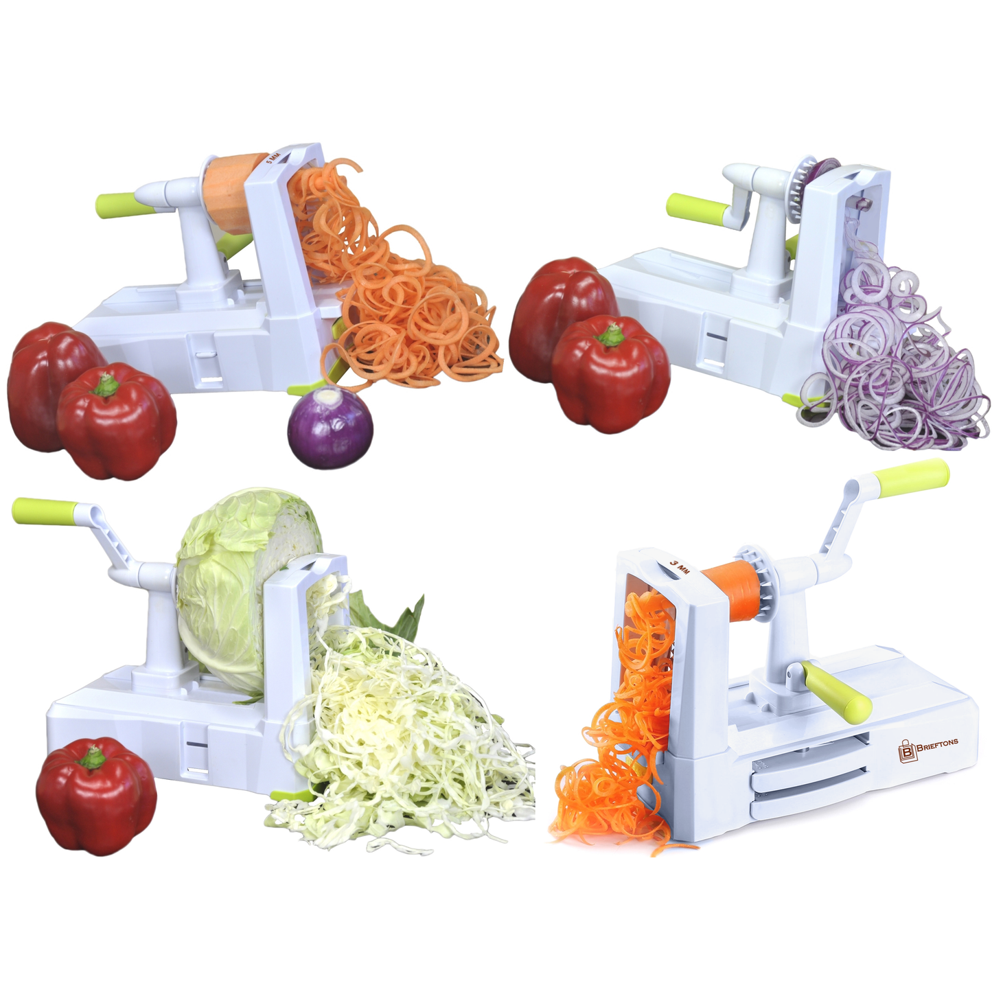 coupe-légumes en spirale Brieftons