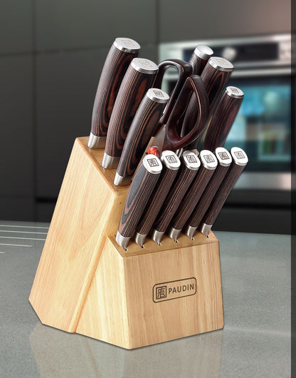 set de couteaux de cuisine Paudin 14 pièces