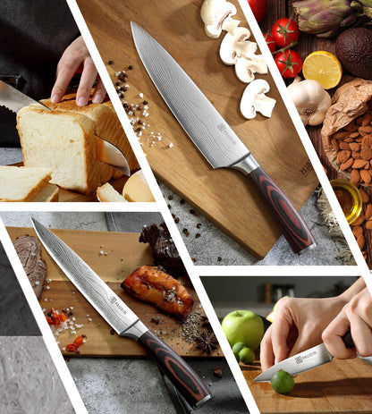 set de couteaux de cuisine Paudin 14 pièces