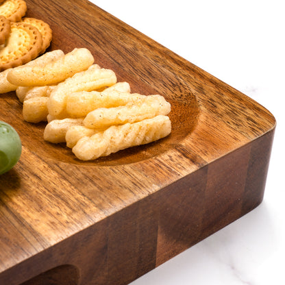 planche à découper bois acacia Willkommen