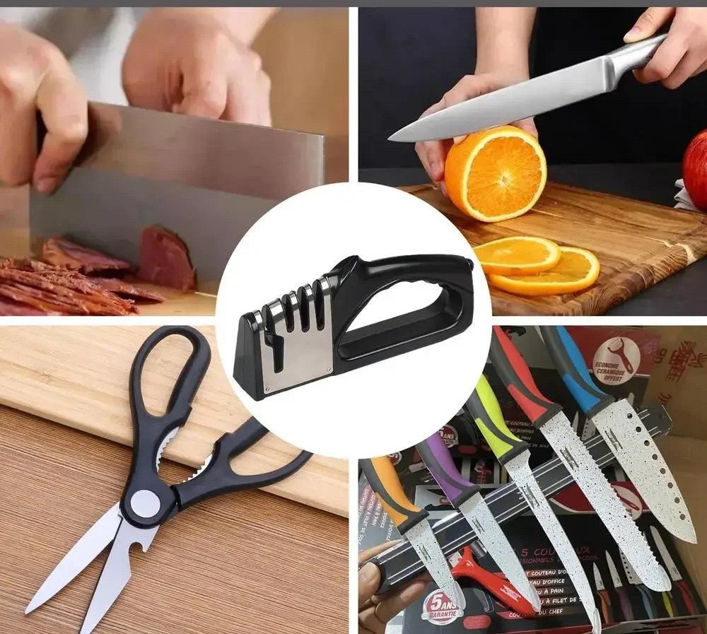 Aiguiseur à Couteau Professionnel 3 Étapes - Duocuisine