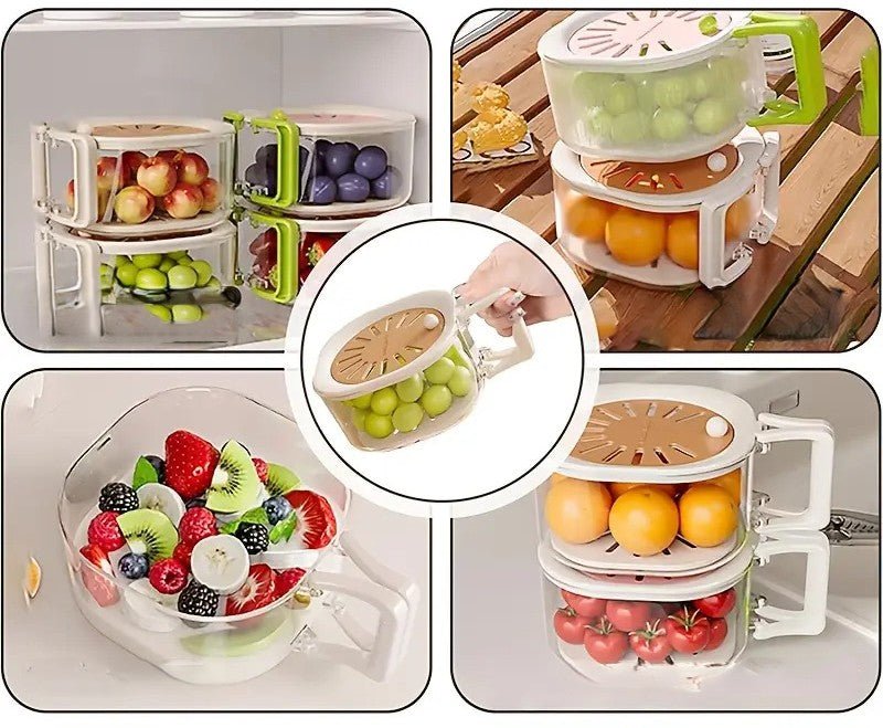 Boîte de conservation ventilée | Fruits & légumes frais plus longtemps - Duocuisine