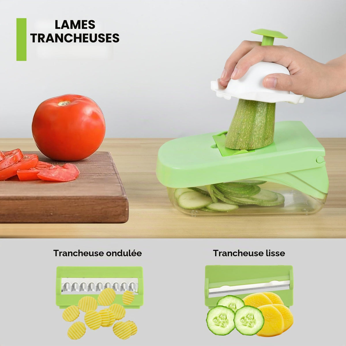 Coupe-légumes 14 en 1 | Julienne, râpe, tranche - Duocuisine