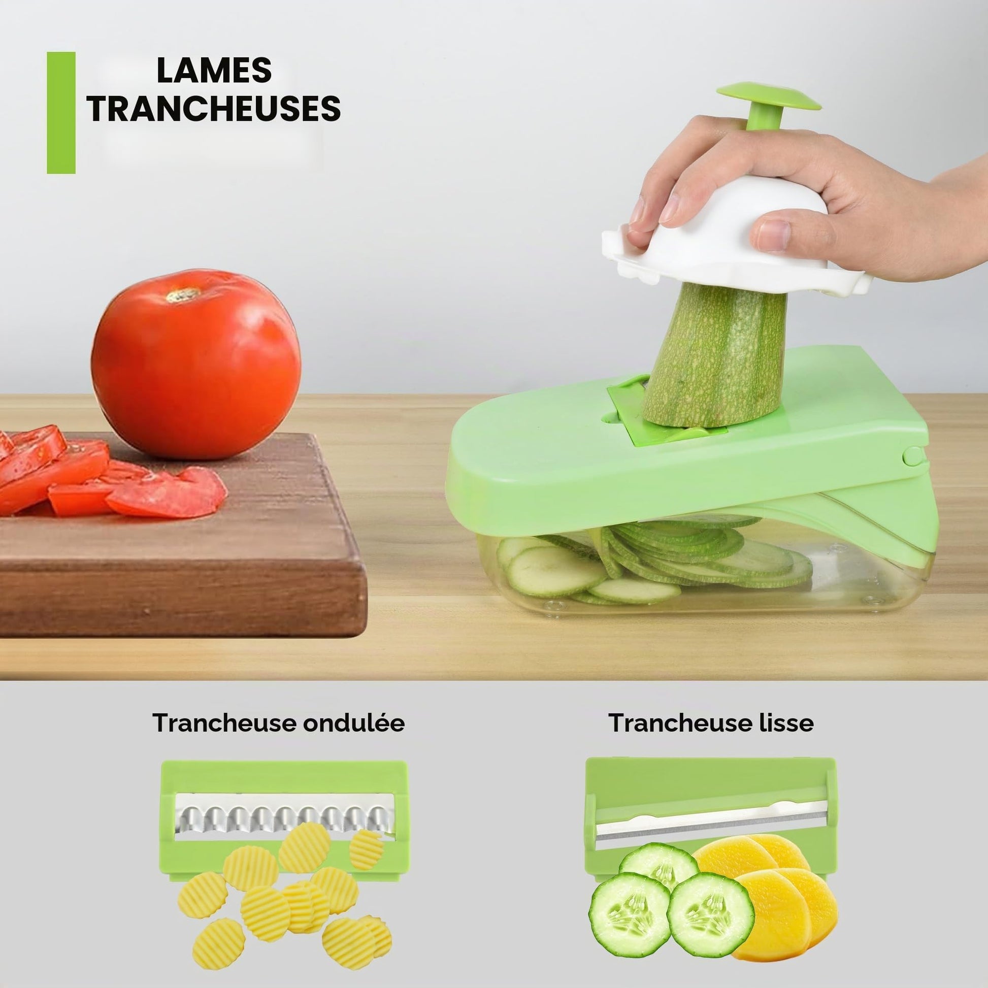 Coupe-légumes 14 en 1 | Julienne, râpe, tranche - Duocuisine
