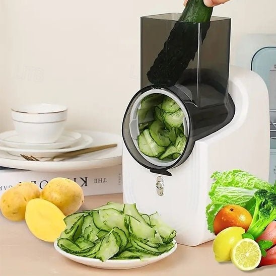 Coupe-légumes électrique multifonction | 3 lames inox | Duocuisine - Duocuisine
