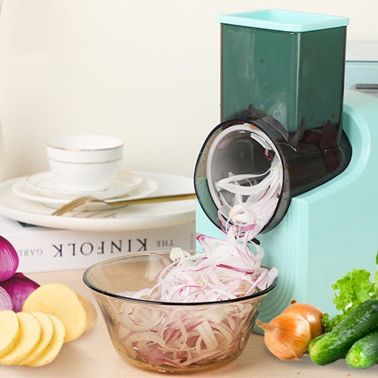 Coupe-légumes électrique multifonction | 3 lames inox | Duocuisine - Duocuisine