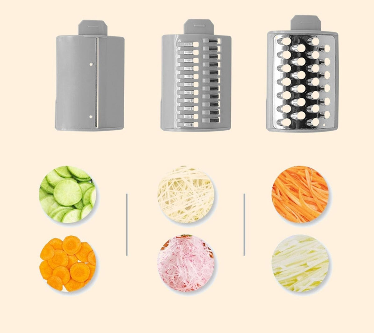 Coupe-légumes électrique multifonction | 3 lames inox | Duocuisine - Duocuisine