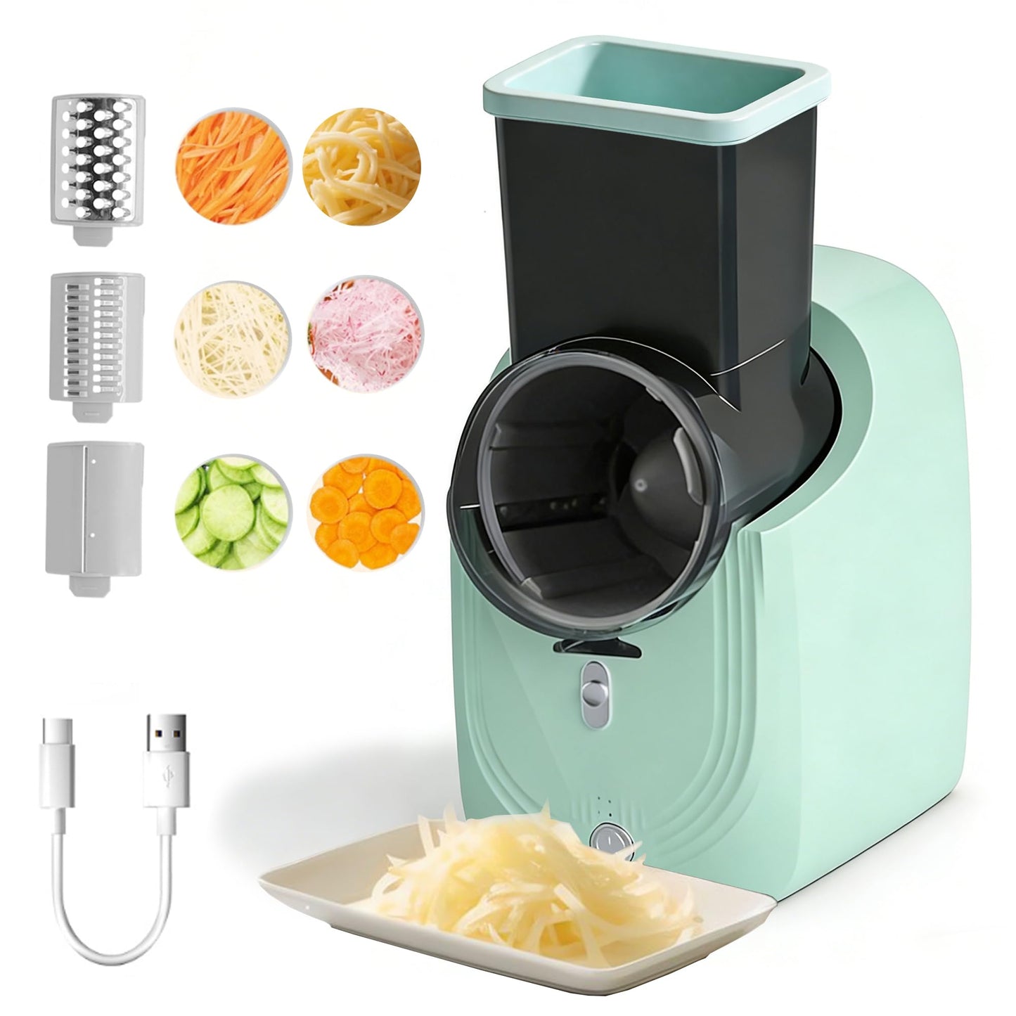Coupe-légumes électrique multifonction | 3 lames inox | Duocuisine - Duocuisine