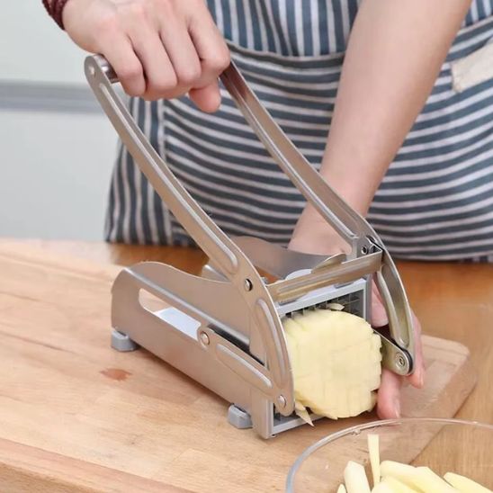 Coupe-Légumes Frites Silver | Inox Antidérapant - Duocuisine