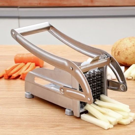 Coupe-Légumes Frites Silver | Inox Antidérapant - Duocuisine