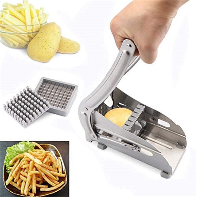 Coupe-Légumes Frites Silver | Inox Antidérapant - Duocuisine