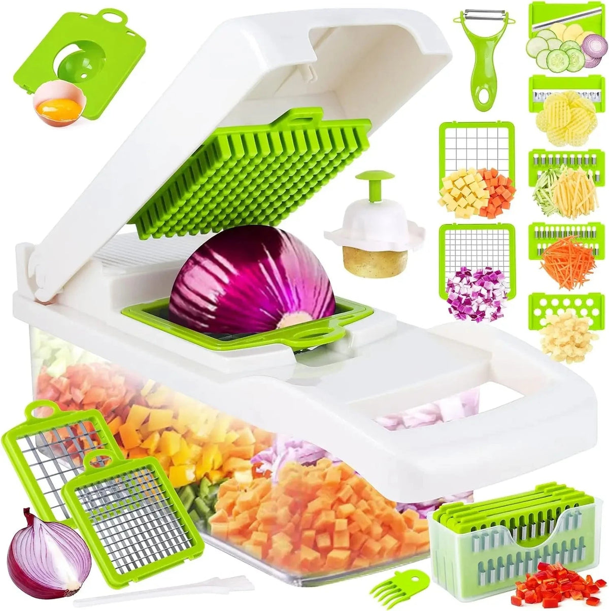 Coupe-Légumes Multifonction 26 en 1 | 12 Lames - Duocuisine