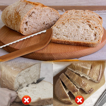 Coupe Pain Ergonomique – Lame Dentelée pour Tranches Parfaites - Duocuisine