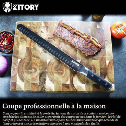 Couteau à Pain Kitory | Lame Acier Allemand – Série Metadrop - Duocuisine