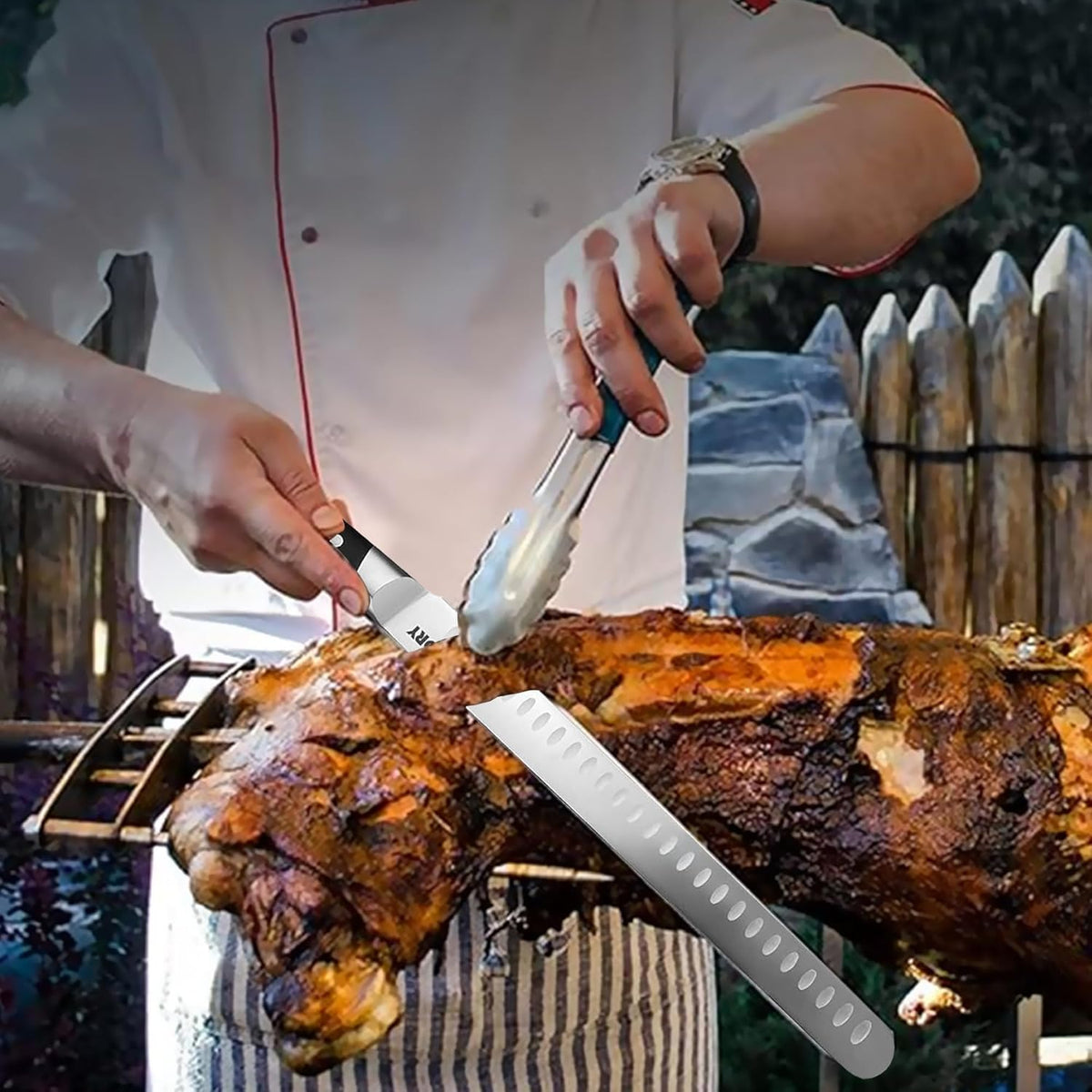 Couteau à Pain Kitory | Lame Acier Allemand – Série Metadrop - Duocuisine