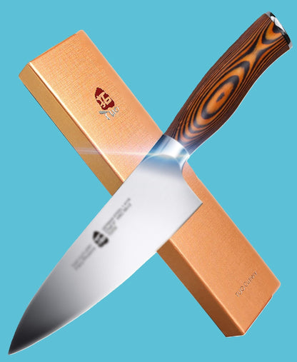 Couteau de Cuisine Chef TUO | Manche Bois Parka - Duocuisine