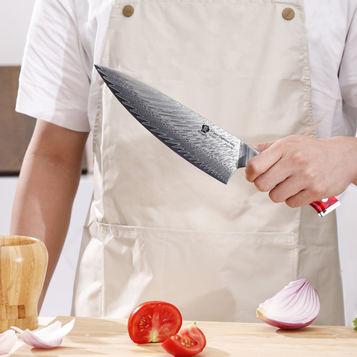 Couteau de Cuisine Chef Wildmok | Manche Ergonomique - Duocuisine