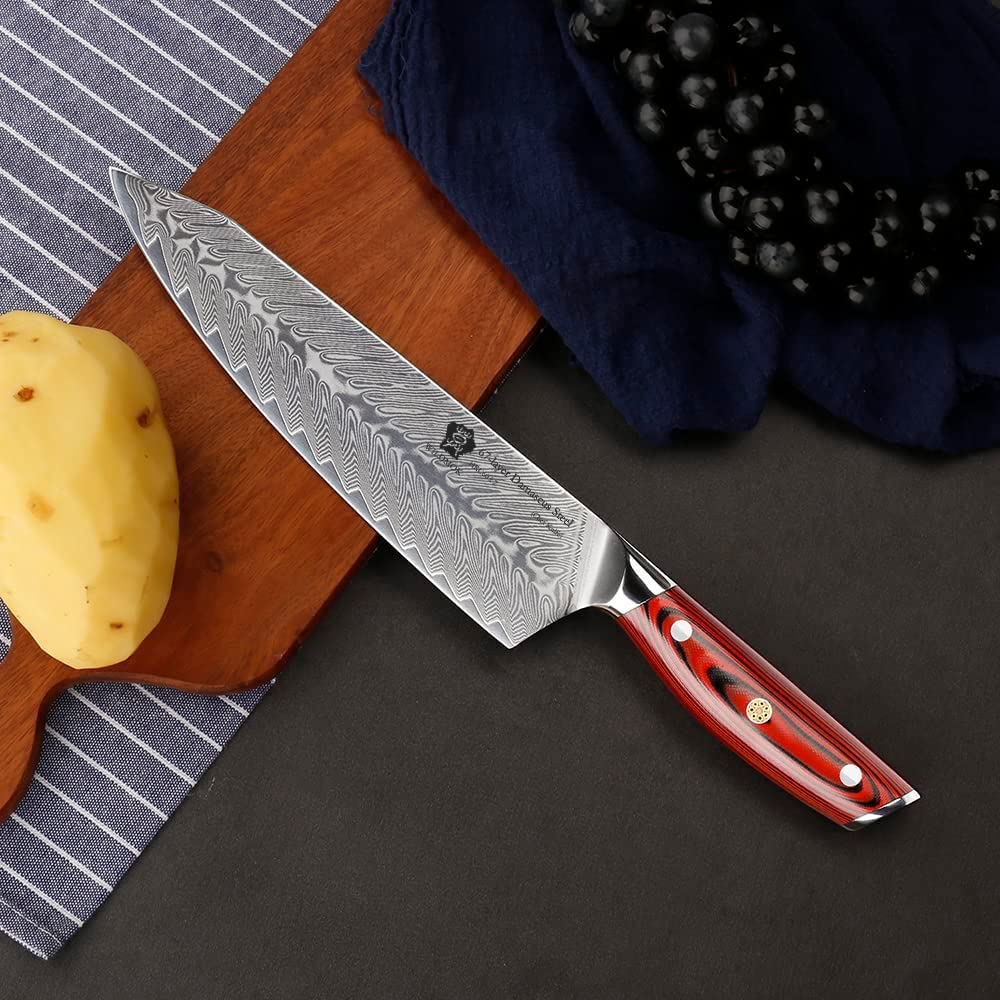 Couteau de Cuisine Chef Wildmok | Manche Ergonomique - Duocuisine