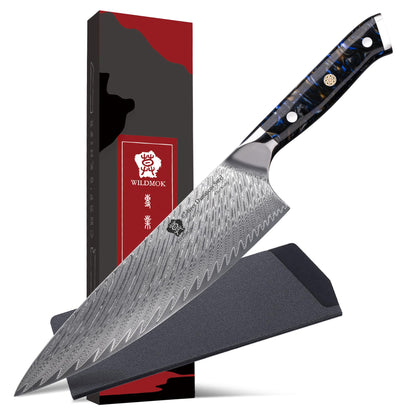 Couteau de Cuisine Chef Wildmok | Manche Ergonomique - Duocuisine