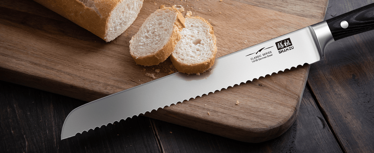 couteau de cuisine professionnel à pain Shanzu - Duocuisine