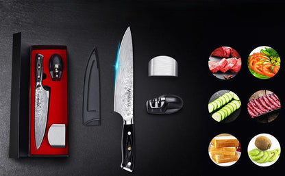 Couteau de Cuisine Professionnel Chef Mosfiata | Kit Complet - Duocuisine