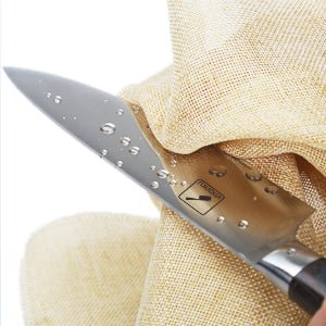 Couteau chef Imarku – poignée ergonomique en bois Pakka, prise en main naturelle