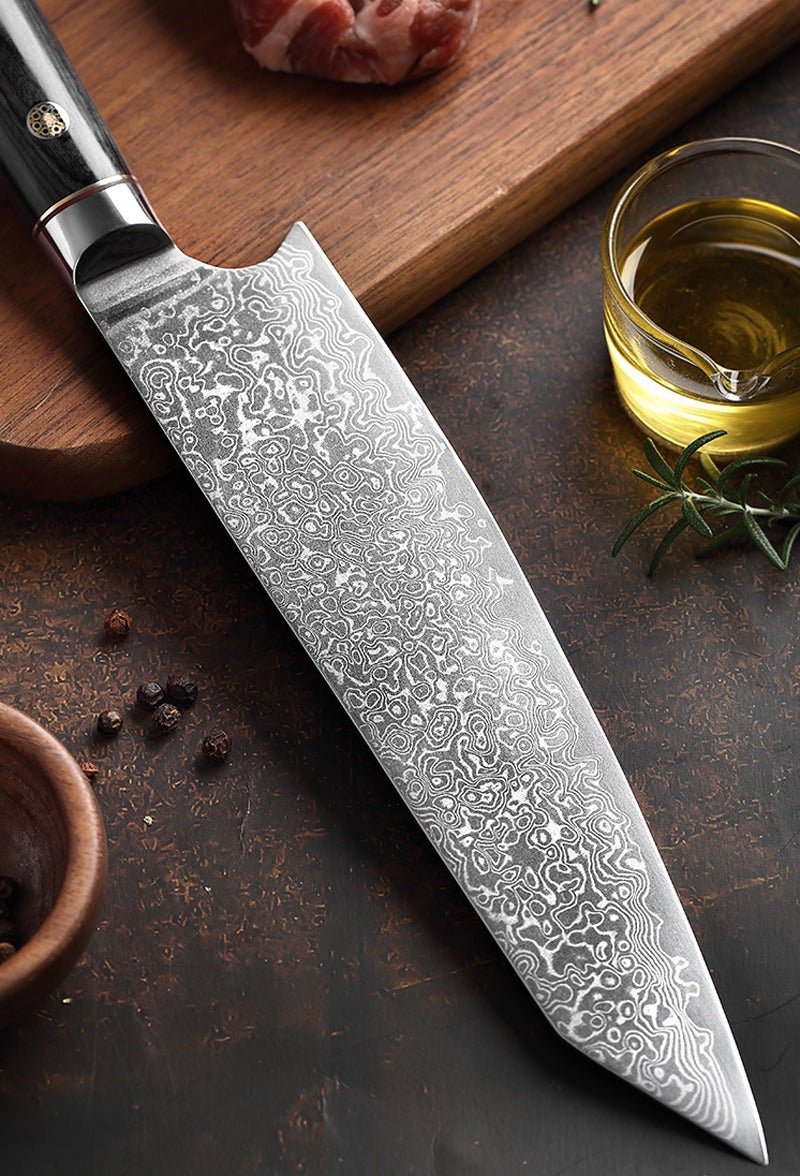 couteau japonais damas chef Kiritsuke - Duocuisine