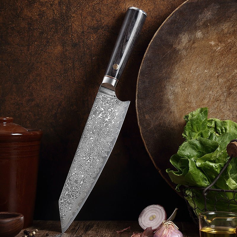 couteau japonais damas chef Kiritsuke - Duocuisine